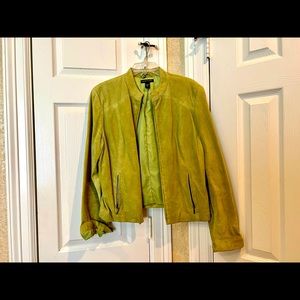 Vintage Apple 🍏 Green Suede Jacket